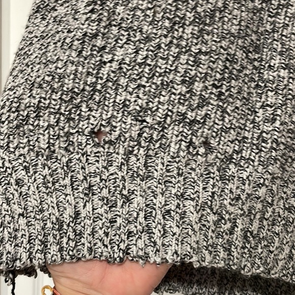 Helmut Lang Destroyed Marled Oversized Sweater XS - Picture 9 of 9